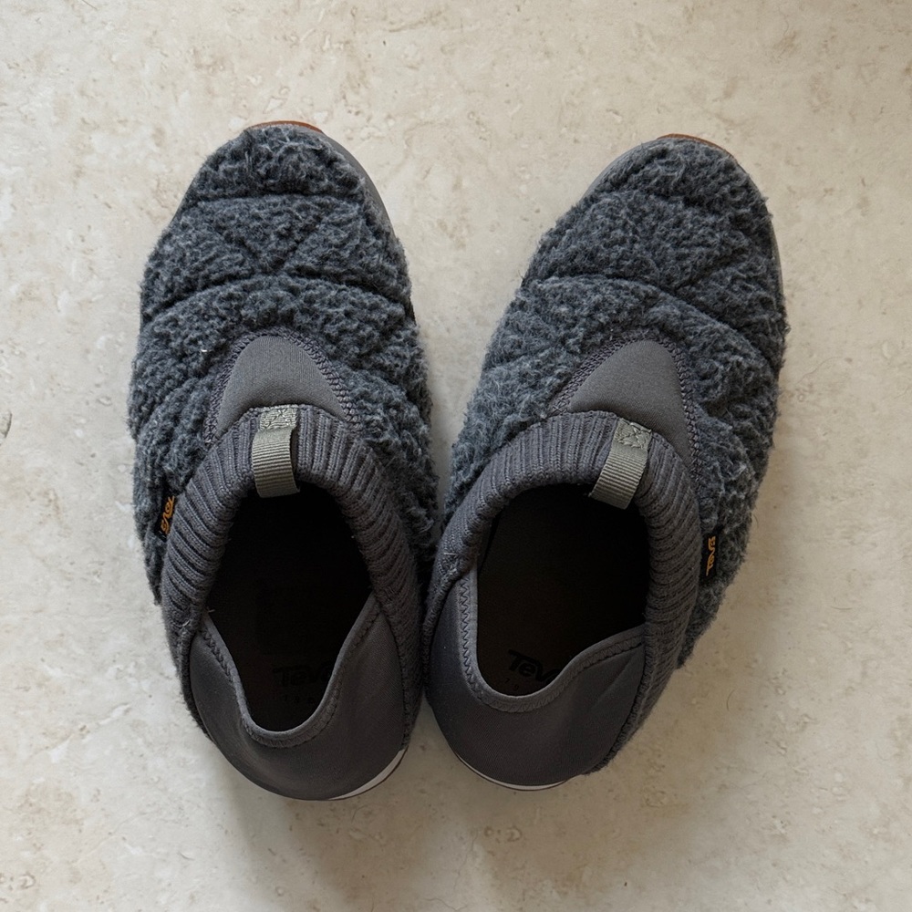 Teva Gray Cozy Fleece ReEmber Slip-Ons